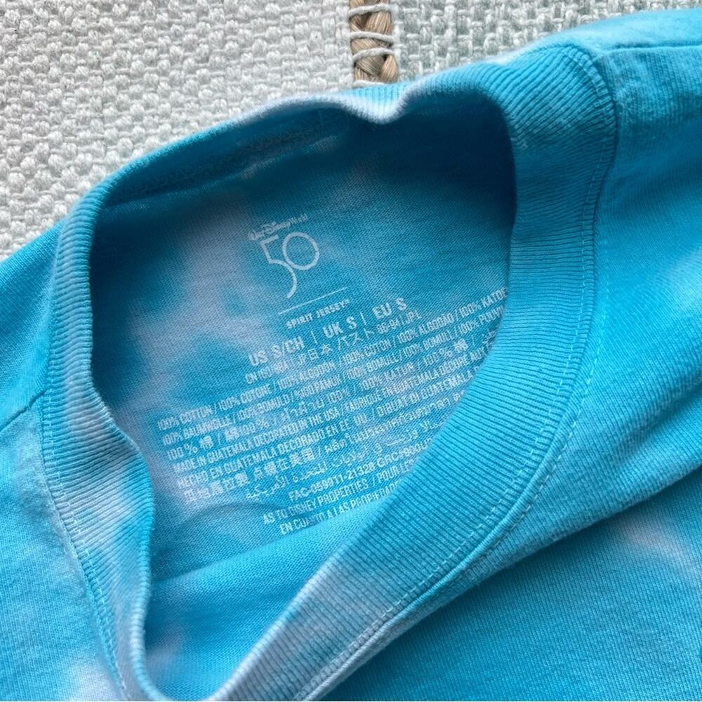 Walt Disney Spirit Jersey Princess 2022 Blue Tie Dye Long Sleeve Pullover Tee S - Picture 8 of 10